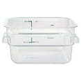 thumbnail image 3 of HUBERT® Food Storage Container 2 Qt Clear Plastic Storage Container - 7" L x 7" W x 31/2" D, 3 of 7