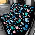 thumbnail image 2 of CHAQLIN Paw Print Stretch Auto Seat Cushions for Car Interior Travel, Non-Slip Rear Seat Covers Waterproof Rear Bench Seat Cover, 2 of 7