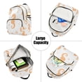 thumbnail image 5 of FORMRS Mini Backpack Purse for Women Travel Daypack Casual Shoulder Bag, White Seahorse, 5 of 7