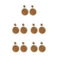 thumbnail image 3 of Pendientes bohemios Minnieouse 1 par de gota Café para mujer, 3 of 6