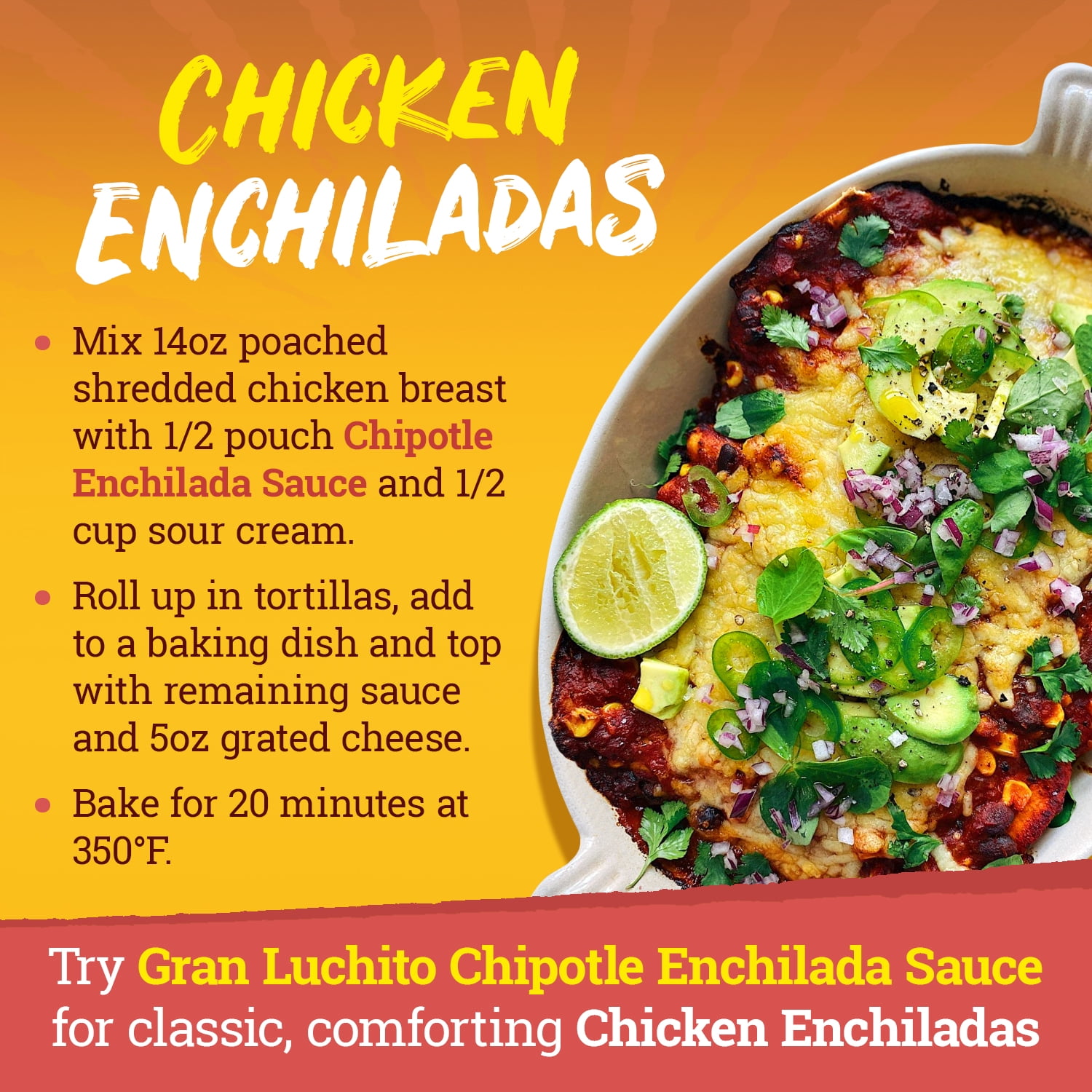 Gran Luchito Mexican Red Enchilada Sauce, 14 oz, Pouch