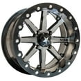 thumbnail image 1 of 4/156 Motosport Alloys M21 Lok Beadlock Wheel 14x7 3.5 + 3.5 Machined/Black for Polaris SPORTSMAN 500 H.O. 2008-2013, 1 of 1
