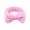 Pink, variant on Ljudmp Women's Spa Headband for Washing Face Skincare Makeup Hairband Coral Velvet Cute Bow Knot Spa Head Wrap Elastic Soft Face Wash Headband Black