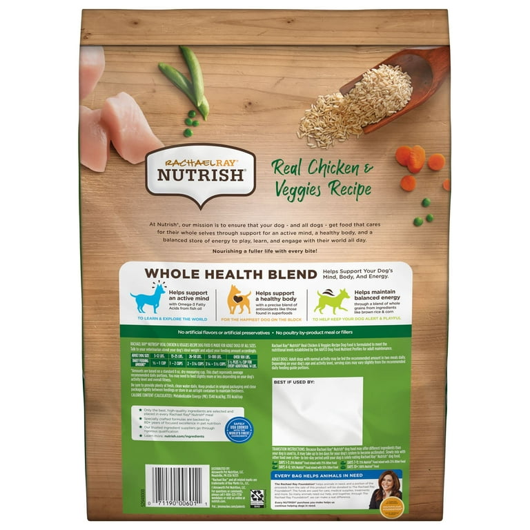 Rachael ray nutrish natural chicken & veggies recipe dry dog food sales
