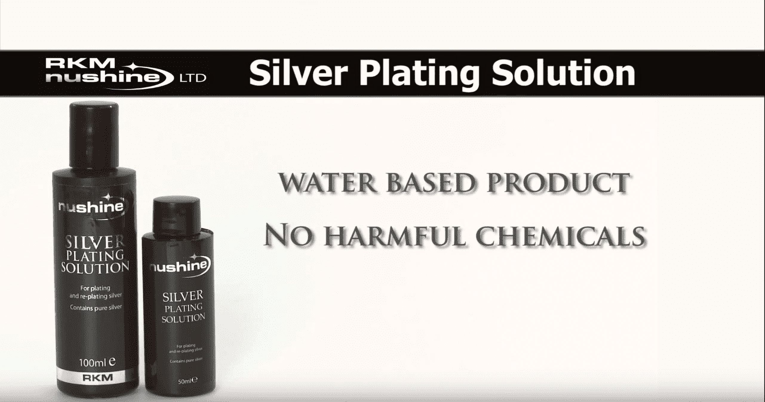 Nushine Silver Plating Solution 1.7 Oz - Permanently Plate Pure