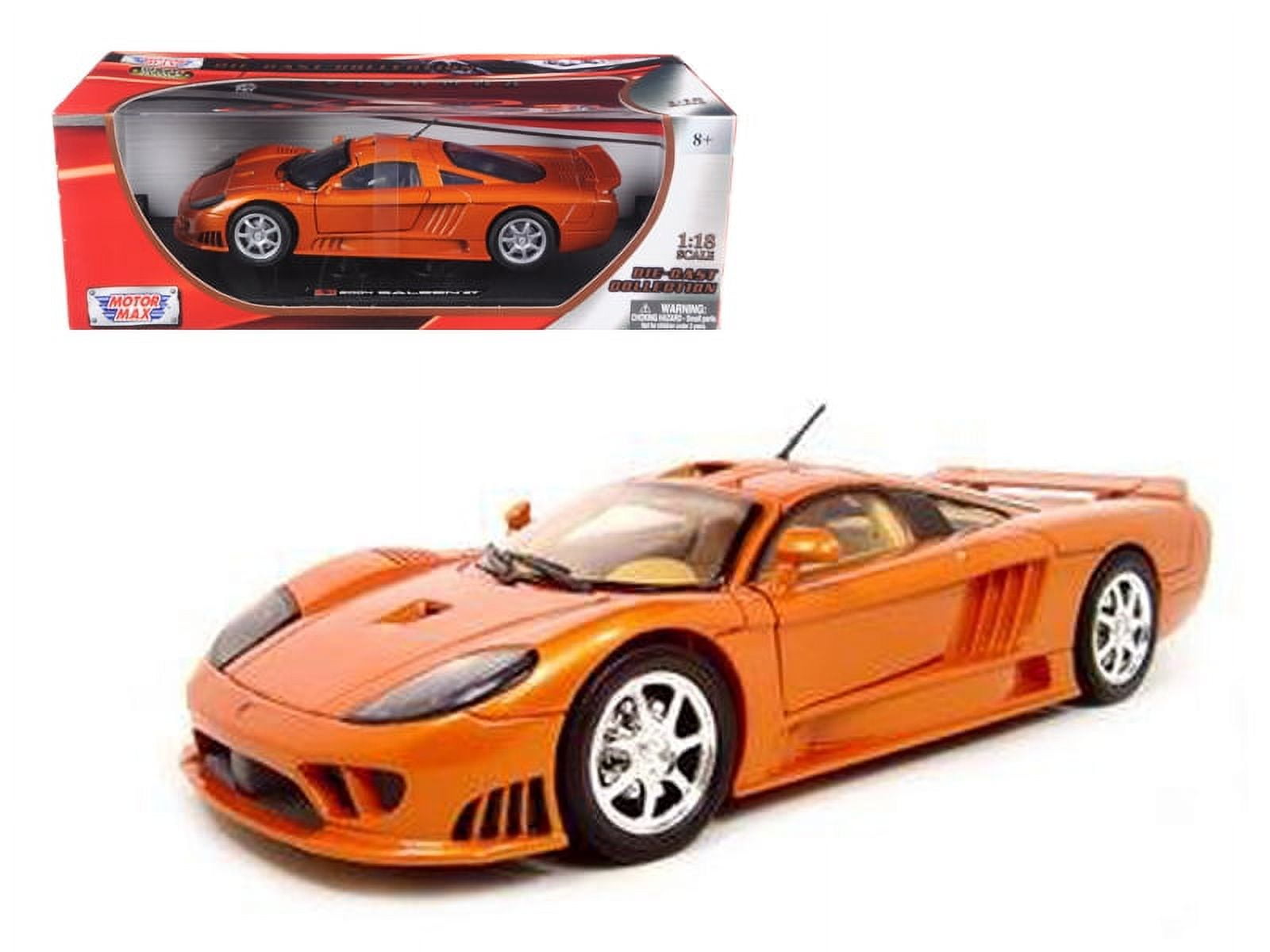 Motormax Saleen S7 Yellow 1/18 Scale Diecast Toy Model Car