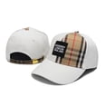 thumbnail image 4 of 2023 BURBERRY Nuevo Estilo Bordado Versión Alta Gorra Unisex Línea A Cuadros Moda Todo Combinado Estrella Mismo, 4 of 4