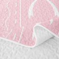 thumbnail image 5 of Erosebridal Princess Pink Ribbon Twin Quilt Set for Girl, Kawaii Cartoon Twin Coverlet Set, 2pcs, 5 of 7