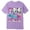 00#Purple805, variant on Infant Boy's Summer Crew Neck Tee Shirt 100 Days Of School Donut Print Casual Short Sleeve Tops