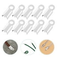 thumbnail image 2 of 500pcs Ribbon Crimps Clamps Cord Ends for Jewelry Making Kit, 2 of 6
