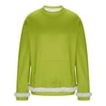 thumbnail image 3 of RKSTN Fleece Sweatshirts for Men Oversized Crewneck Pullover Hoodless Sweatshirt Top Mens Casual Solid Round Neck Loose Fits Comfy Long Sleeve Sweatshirt with Pockets Fall Winter Clothes, 3 of 7