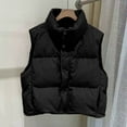thumbnail image 3 of Womens Vest Puff Vest for Women Button Down Sleeveless Lightweight Vests Fall Outfit Womens Vests Fashion Casual, 3 of 3