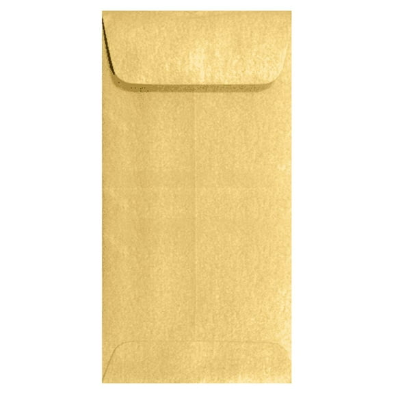 LUXPaper #7 Coin Envelopes, 80 lb, 3 1/2 x 6 1/2, Gold Metallic, 250 Pack