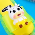 thumbnail image 4 of LNMQLPDBS Toddler Boy Sandals Summer Cartoon Decoration Open Toe Flat Hot Led Luminous Slippers for Kids Comfort Soft Sole Toddler Jelly Sandal Casual Kids Slippers Boys Yellow 7-8 Years, 4 of 5