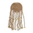 thumbnail image 1 of Gorro de ganchillo para mujer, hecho a mano, con decoración bohemia, gorro de viaje de punto con forma de calavera color albaricoque, 1 of 7