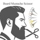 thumbnail image 5 of Tijeras para cortar el cabello, tijeras vintage, paquete de 2 bigote facial, barba, bordado de belleza, uso diario, 5 of 5