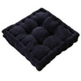 thumbnail image 2 of Corduroy Memory Foam Chair Pads/Cushions Dark Blue, 2 of 8