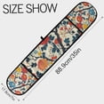 thumbnail image 3 of Yayeee Double Oven Mitt Kitchen Heat Resistant Baking 35" x7" Quilted Glove, Vibrant Japanese Flowers, 3 of 6