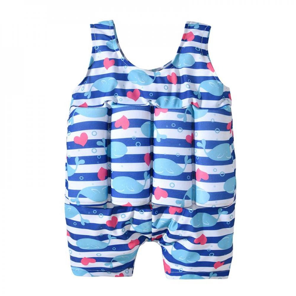 2019 Summer Children Swimwear With Floating Foam Girls Boys Infant Baby