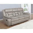 thumbnail image 2 of Greer Upholstered Motion Reclining Sofa Taupe, 2 of 7