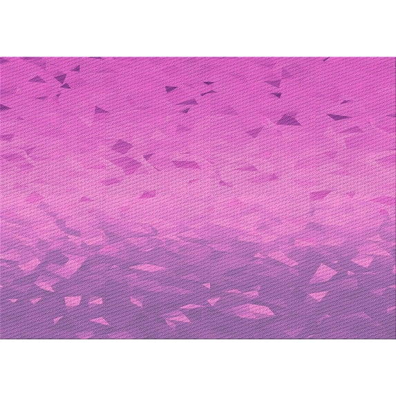 Ahgly Company Machine Washable Indoor Rectangle Transitional Heliotrope Purple Area Rugs, 4' x 6'