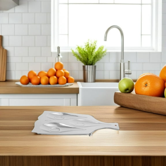 LEORX Three Cavity Spoon Rest Stainless Steel Sleek Design Prevents Drips For Cooks 1Set