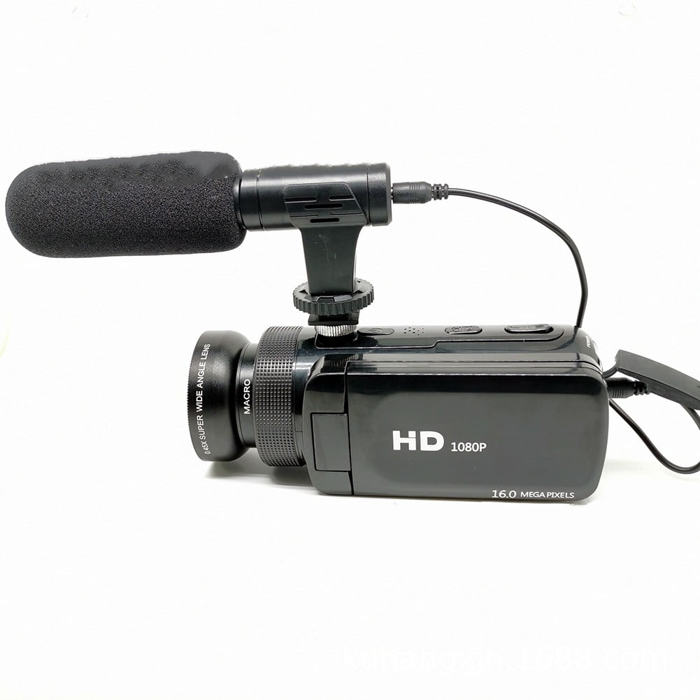 1080P FHD Video Camera with microphone:16X Zoom & 2.7 LCD Perfect for Vlogging!