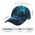 thumbnail image 3 of Baseball Cap, Futuristic Jet Ski Adventure Trucker Hats Women Dad Hat for Workouts - Baseball hat Adjustable Size, 3 of 7