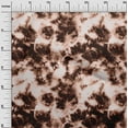 thumbnail image 3 of oneOone Velvet Brown Fabric Asian Tie & Dye Sewing Material Print Fabric By The Yard 58 Inch Wide, 3 of 4