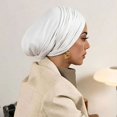 thumbnail image 4 of Headbands for Women Stretchy Turban Undercap Soft Daily Head Wrap Bandanas for Women White, 4 of 4