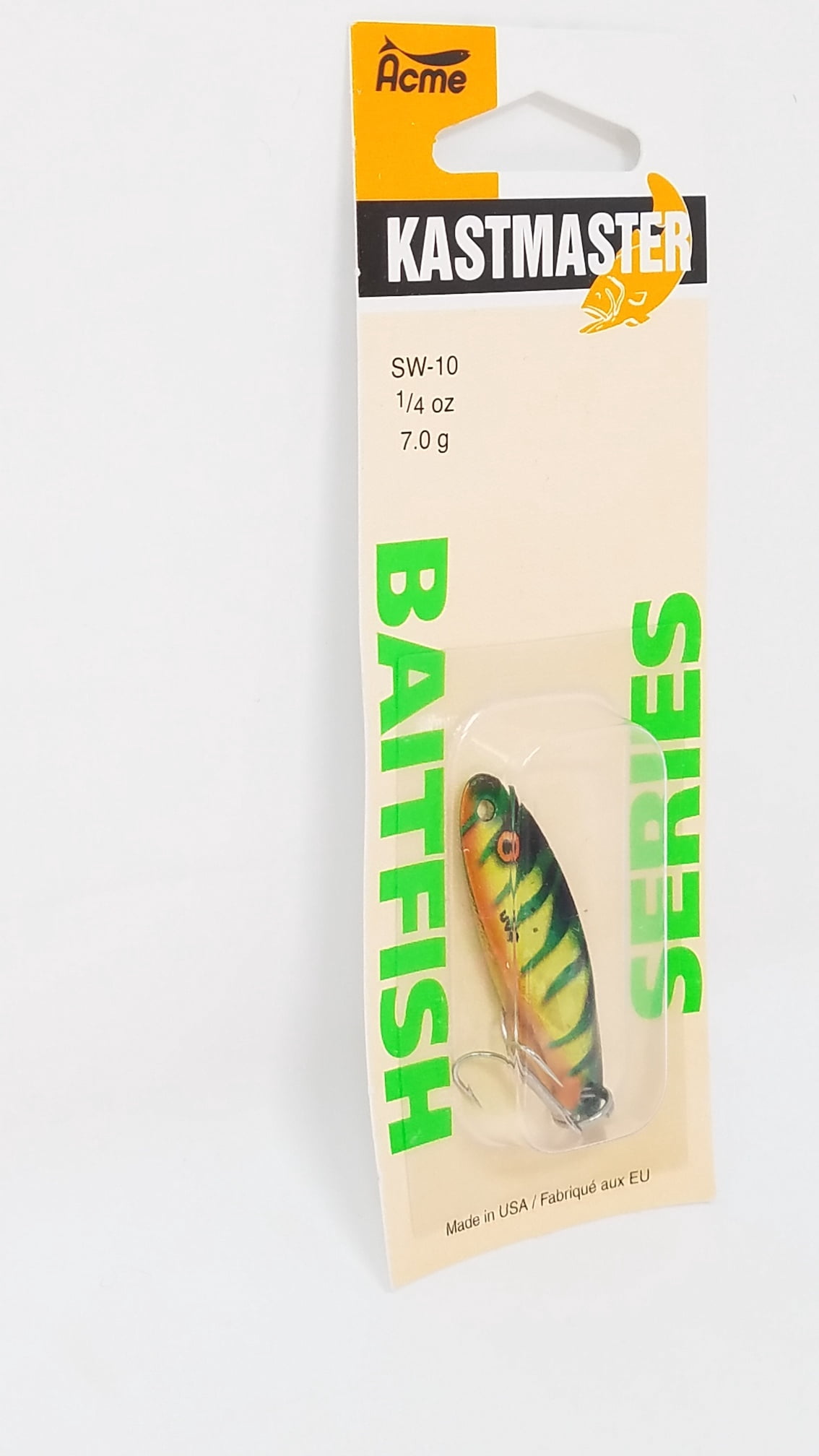 (2 pack) Acme Tackle Kastmaster Series Baitfish Fishing Lure Spoon Foil Firetiger 1/4 oz.