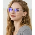 thumbnail image 2 of ANYLUV Reading Glasses for Women Blue Light Blocking Stylish Transparent Frame Computer Readers Lightweight Eyeglasses,+1.50, 2 of 6