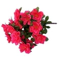 thumbnail image 1 of Rosa roja simulada azalea 6 tenedores (18 flores grandes, diámetro de flor grande 7,5 cm, peso aproximado 60 g, altura 37 cm), 1 of 5