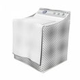 thumbnail image 3 of Abstract Washer Cover, Trippy Fractal Geometrical Rounded Square Shapes Minimalist Artisan Pattern, Decorative Accent for Laundromats, 29" x 28" x 40", Black and White, by Ambesonne, 3 of 3