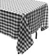 thumbnail image 6 of Topbuy 10-Piece 60"x102" Rectangular Plaid Tablecloth Machine Washable Polyester Table Cover Black, 6 of 6