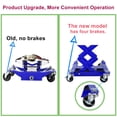 thumbnail image 3 of Yiwa Cric de Transmission 450 LBS, Levage de Réparation Auto Profil Bas avec Hauteur Réglable 7–23 Pouces, Sangles de Sécurité 2M & 4 Roues de Frein, 3 of 7
