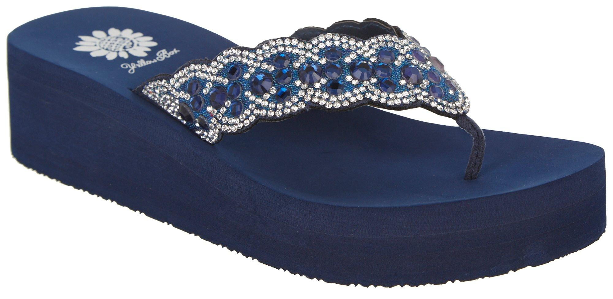 yellow box brand flip flops