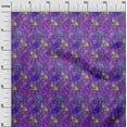 thumbnail image 3 of oneOone Silk Tabby Purple Fabric Abstracts Sewing Craft Projects Fabric Prints By Yard 42 Inch Wide, 3 of 5
