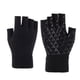 thumbnail image 1 of Guantes cálidos de medio dedo sin dedos de punto grueso térmico para clima frío para hombres y mujeres Negro, 1 of 8