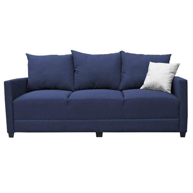 Sofa El Bazar Store Atlanta Lino Azul Marino 3 plazas Modular Moderno