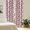 thumbnail image 2 of Ambesonne Fruit Window Curtains, Simplistic Gooseberries Art, Each 28" W x 84" L, Pale Fuchsia and Beige, 2 of 4