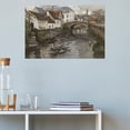 thumbnail image 6 of Soscooter Vintage Town Canvas Wall Art, French Classic Landscape Canvas Prints, Rustic Modern Farmhouse Wall Decor for Dining Room, Hallway, Living Room, Bedroom, Large Art for Home,24x16 Inch, 6 of 7