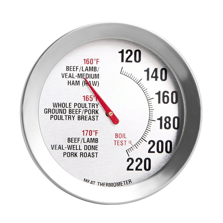 Meat Thermometer Large Dial Meat Thermometer With Stainless - Temu