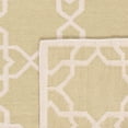 thumbnail image 6 of Safavieh Dhurries Edgar Geometric Area Rug, Olive/Ivory, 6' x 9', 6 of 10