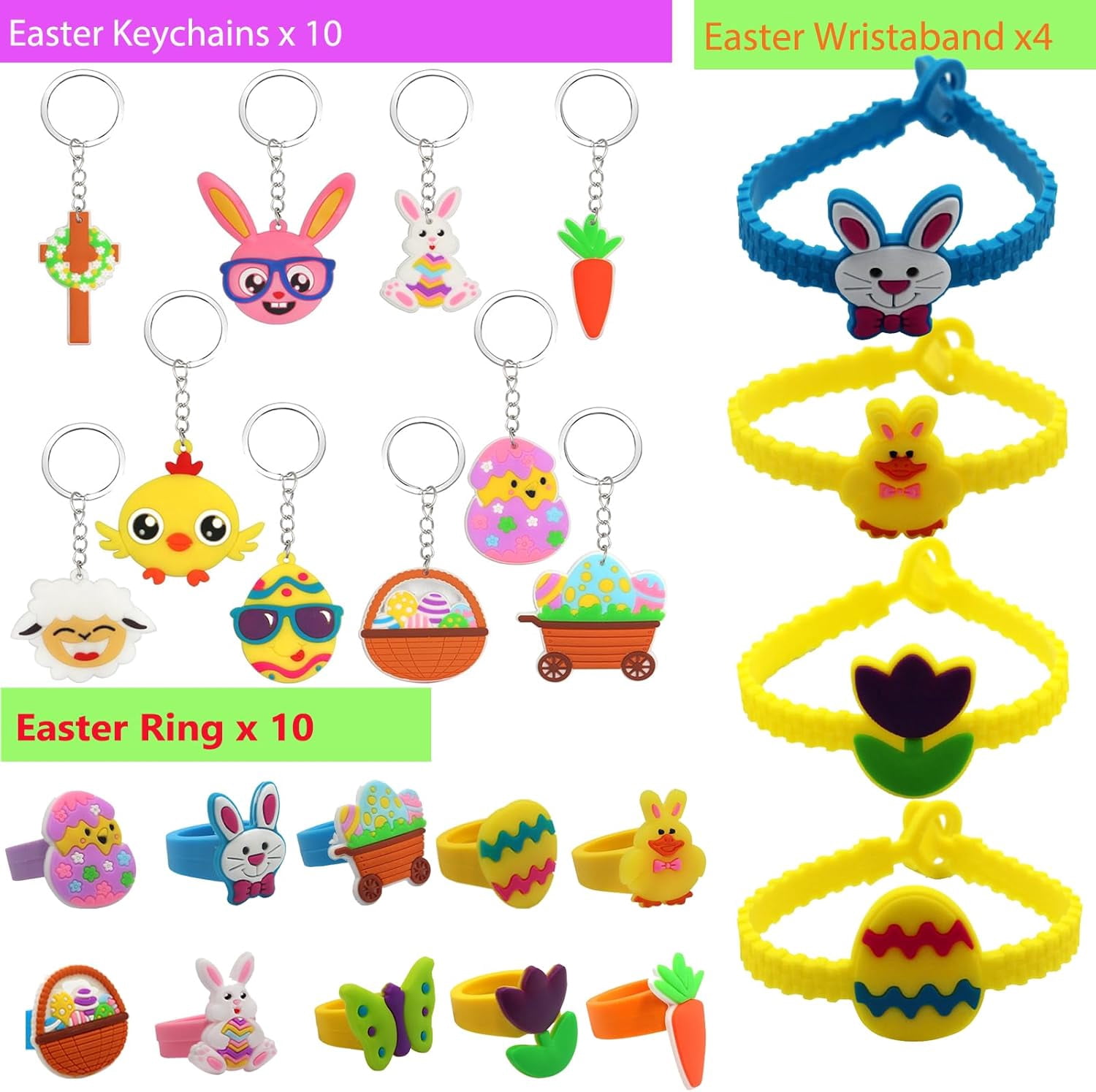 300-Piece Easter Eggs with Toys Inside, Plastic Eggs for Easter Egg Hunts, Basket Stuffers and Party Favors for Kids and Toddlers