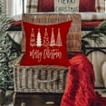 thumbnail image 6 of Christmas Tree Pillow Covers 16x16 Inch,Merry Christmas Cushion Cover Decor for Xmas Holiday Couch Sofa Outdoor (6), 6 of 6