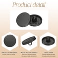 thumbnail image 4 of Uxcell 5pcs Metal Round Buttons 10mm Alloy Flat Sewing Buttons, Gunmetal, 4 of 6
