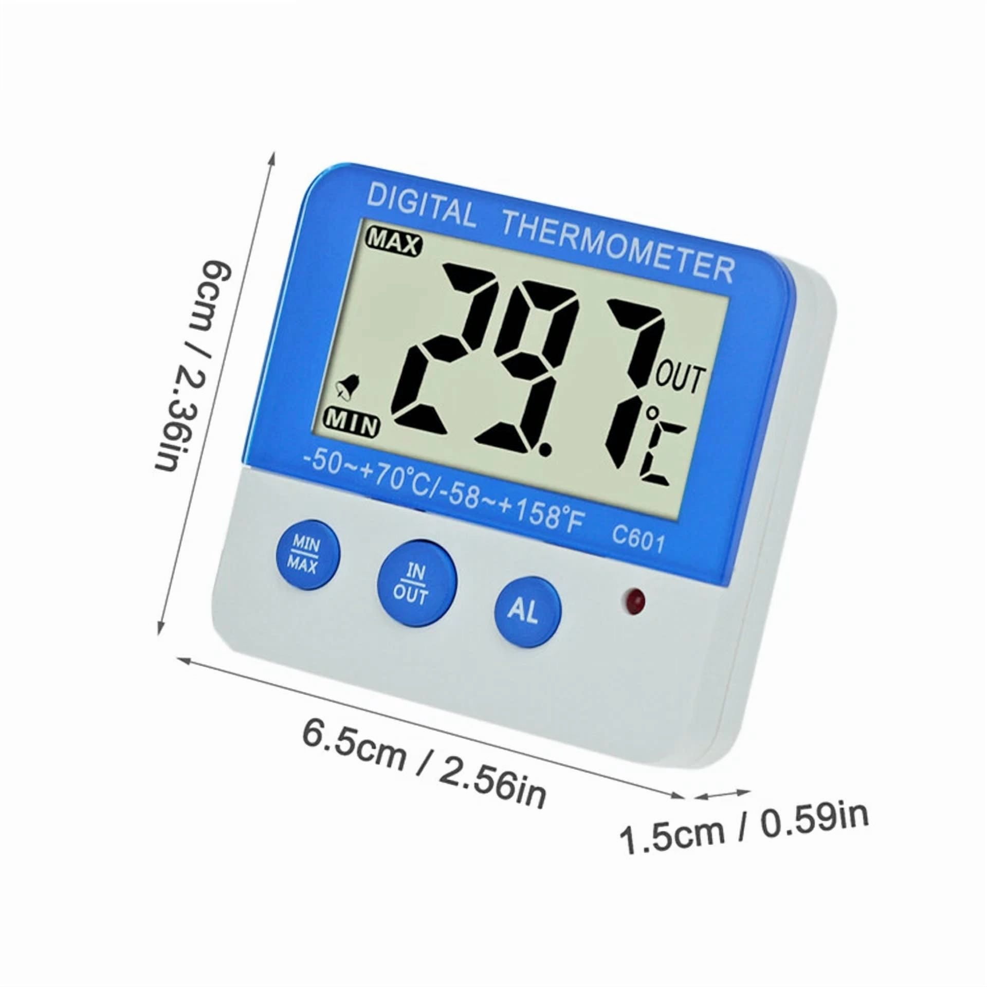 CRESTIN- Electronic Led Digital Thermometers Home ?/? Thermometer Kitchen Freezer Alarm