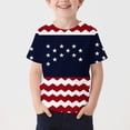 thumbnail image 2 of NAISIBABY Boys 4th of July T-Shirt, Short Sleeve Soft Fashion Round Neck Summer Patriotic Graphic Tee Multicolor Size 10, 2 of 5