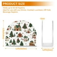 thumbnail image 4 of Yayeee Napkin Holder for Table Kitchen Paper Tissue Organization, Brown Christmas House, 4 of 8
